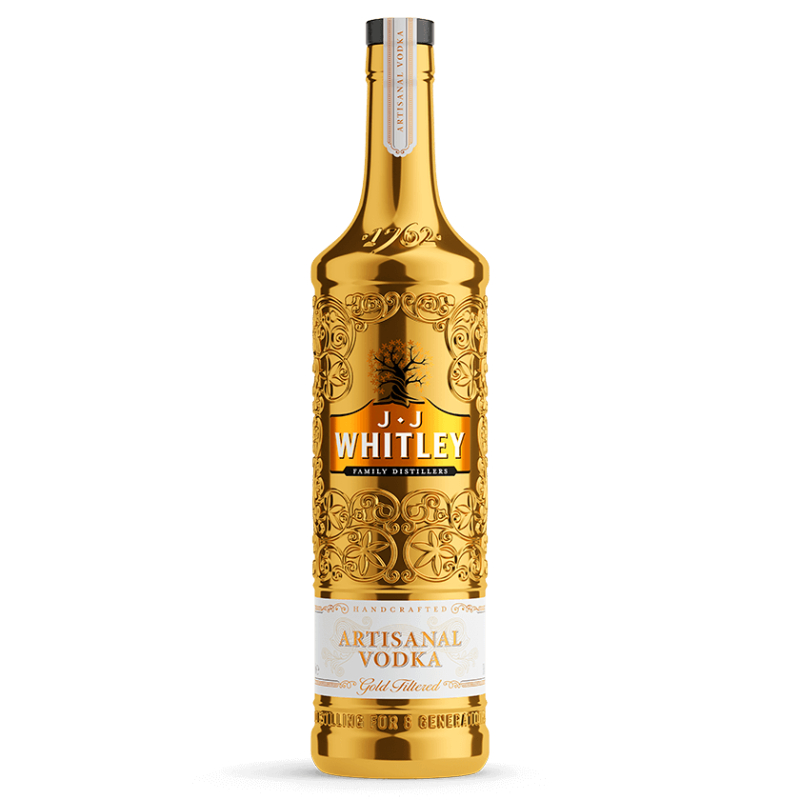 JJ Whitley Artisanal Gold Vodka - 70cl