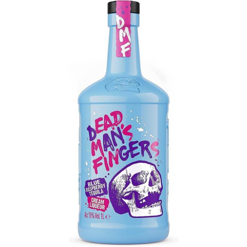 Dead Man's Cream Blue Raspberry Liqueur - 70cl