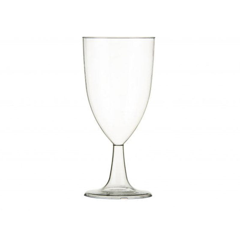 Plastic Stem Wine Glasses