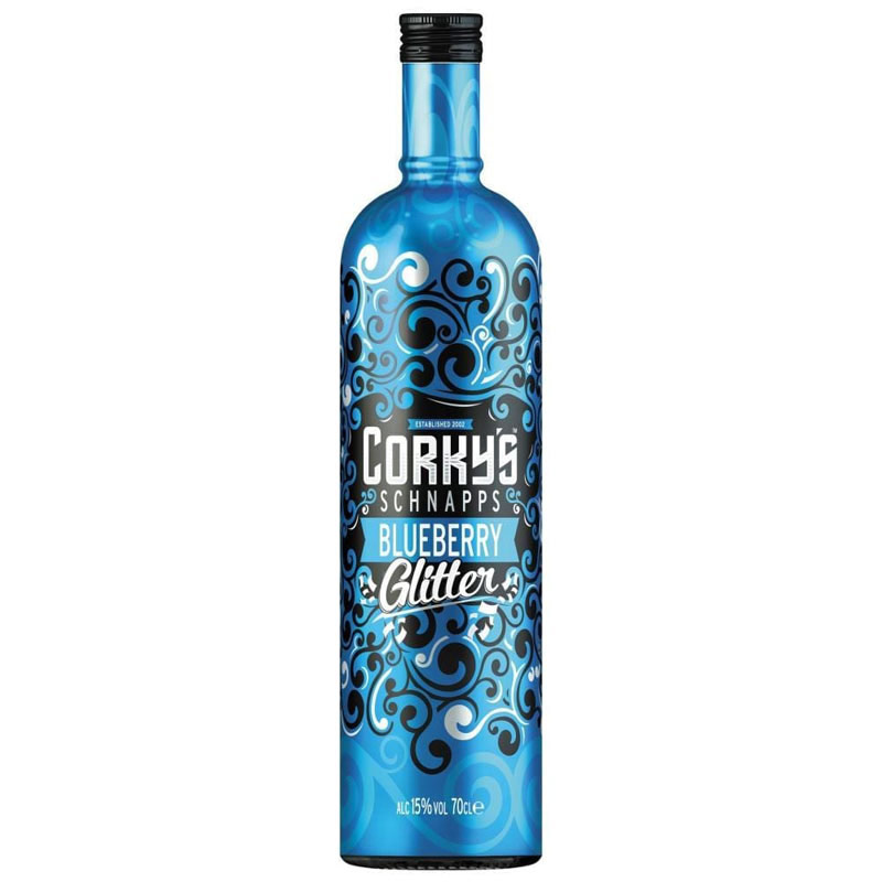 Corkys Blueberry Glitter - 70cl